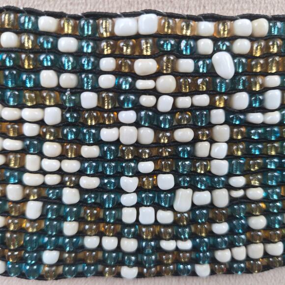 Unbranded Beaded Wide Stretch Belt OS fits most - Picture 5 of 6